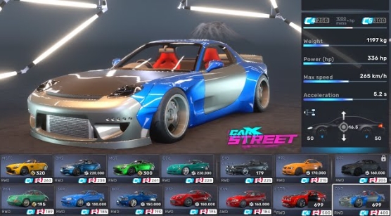 carx street car list